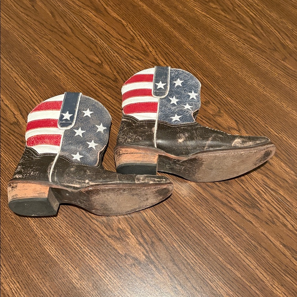 Roper American Beauty Flag Ankle Boots - Picture 6 of 13